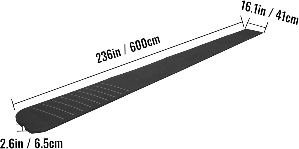 5 Pack Heavy Duty Rubber Driveway Ramps Z6596