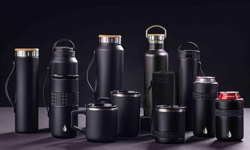 16oz Triple Wall Stainless Steel Insulated Coffee Mug with Lid W9339