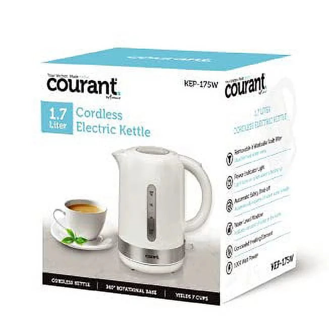 1.7l Cordless Electric Kettle White O9737