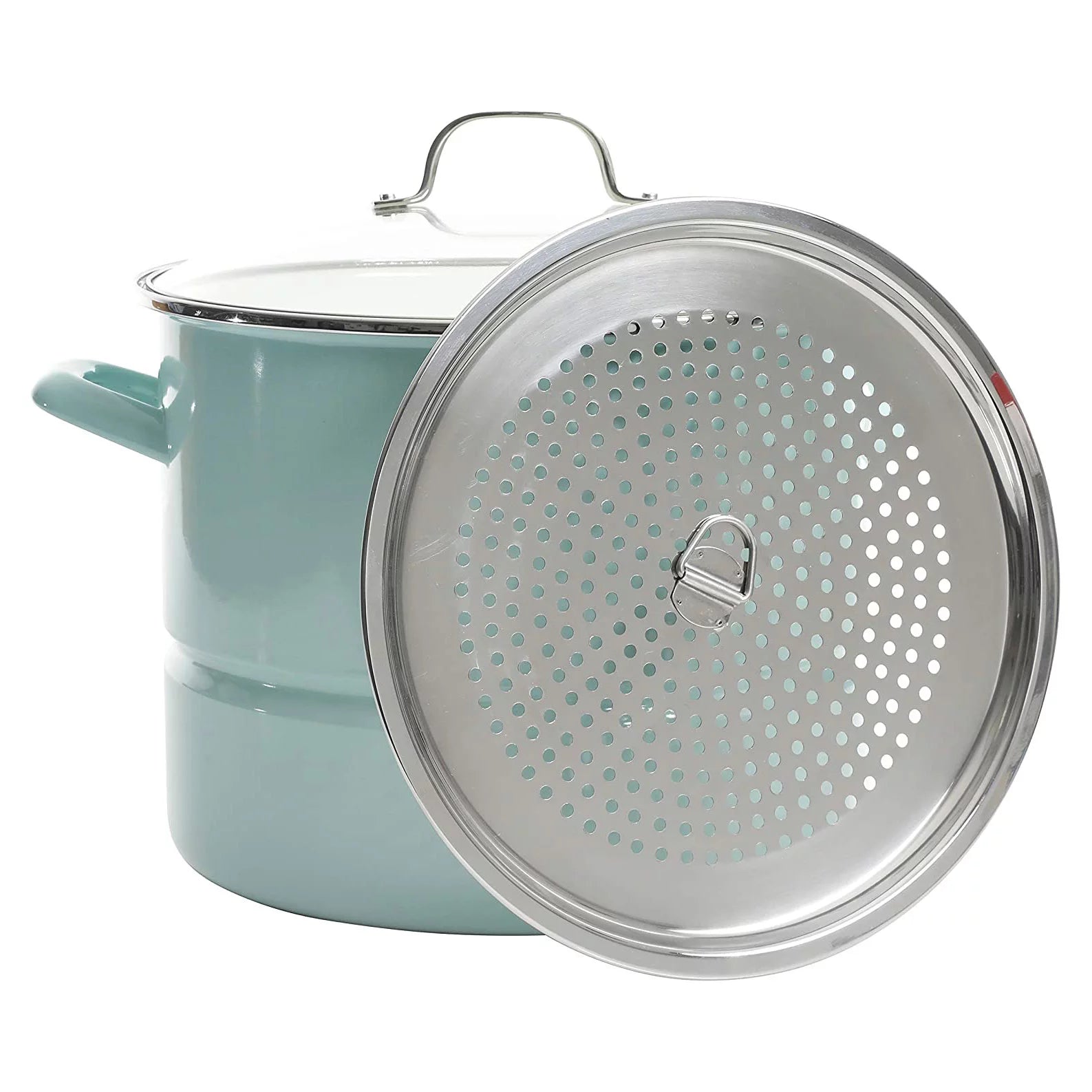 Stainless Steel 16 Quart Steamer Stock Pot with Insert and Lid U688