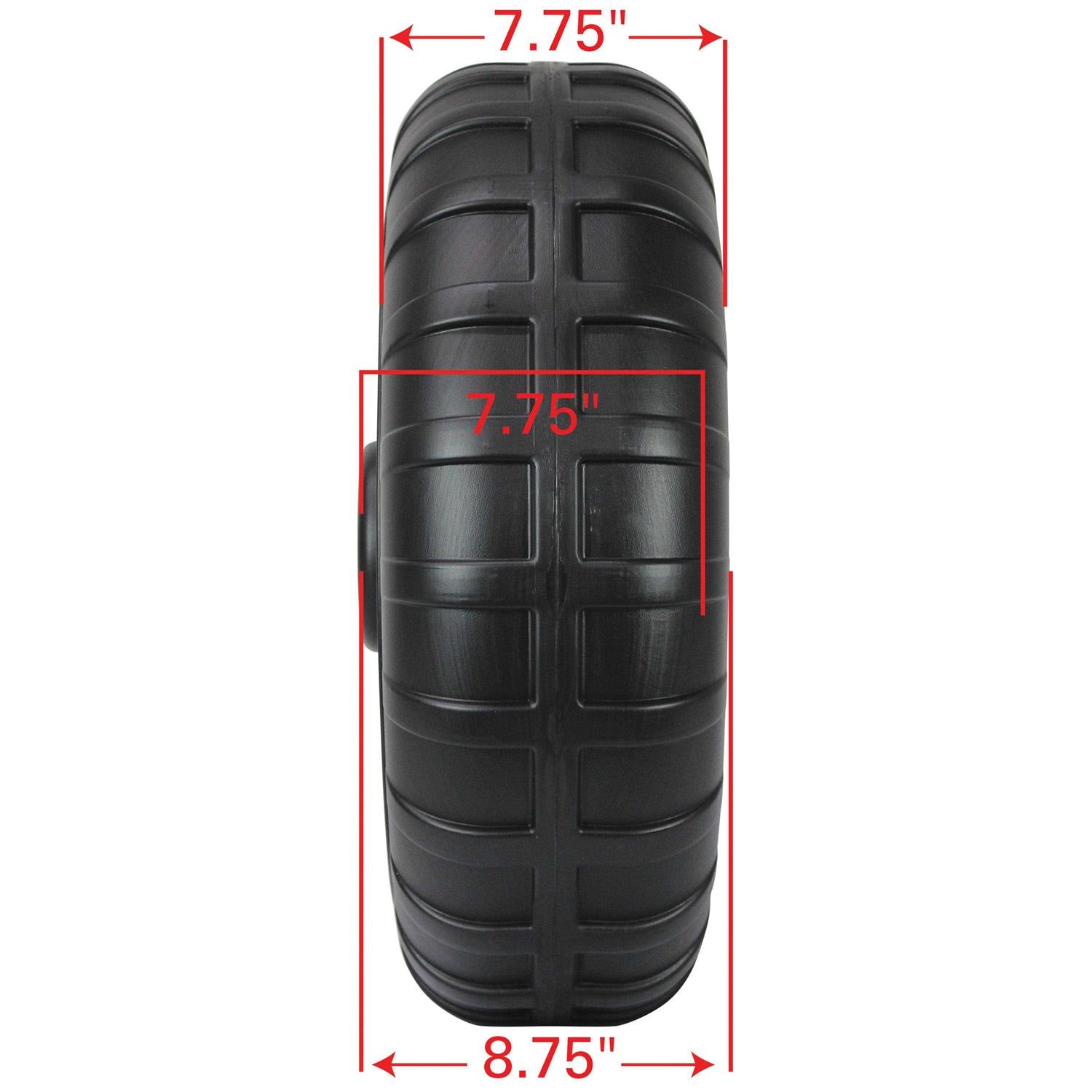 Heavy-Duty Plastic Roll-In Dock/Boat Lift Wheel J173879