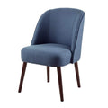 Blue Rounded Back Dining Chair O4078