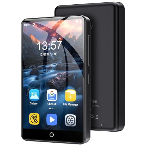 80GB MP3 Player with Bluetooth and WiFi, 4.0" IPS Touch Screen Android Player (Black) X3388