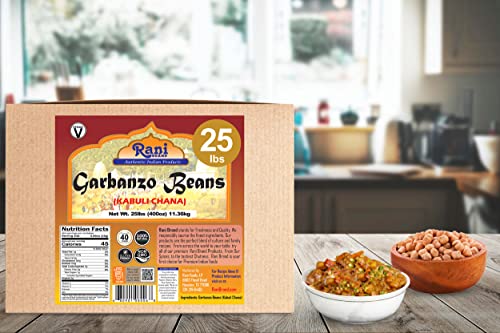 Garbanzo Beans (Kabuli Chana) 128oz (8lbs) 3.63kg Bulk D13391