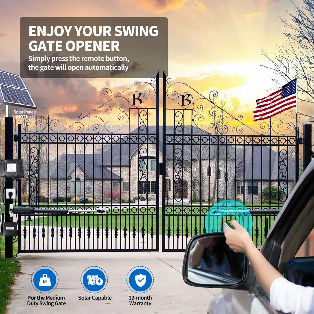 Dual Swing Gate Opener Automatic Gate Motor G624