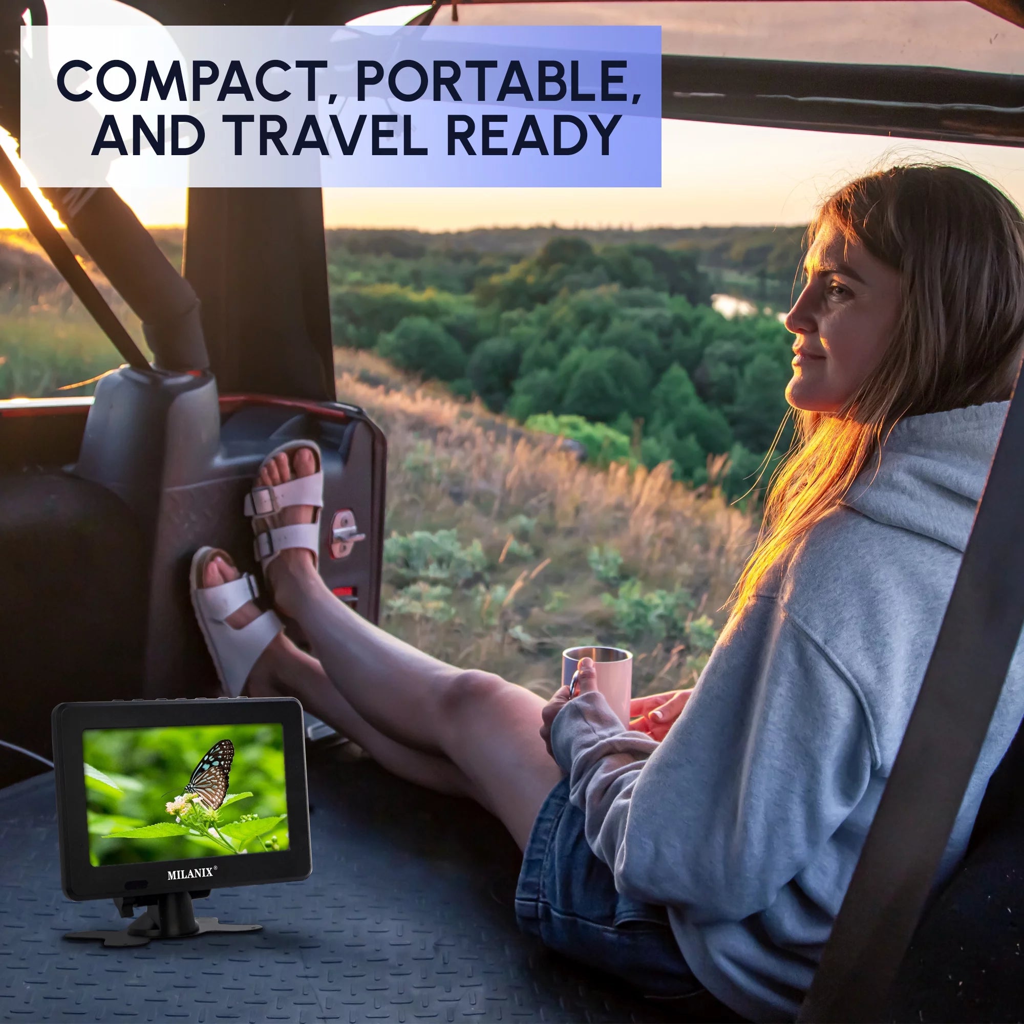 7" Portable LCD TV with Remote Control K6025