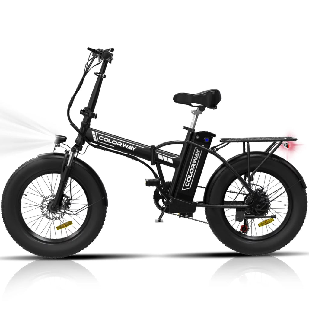 20"x3.0 Fat Tire Electric Bicycle with 500W/36V/12Ah Battery, Shimano 7-Speed E694323