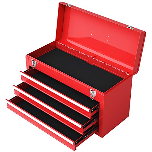 20" 3 Drawer Heavy Duty Steel Tool Box W52577