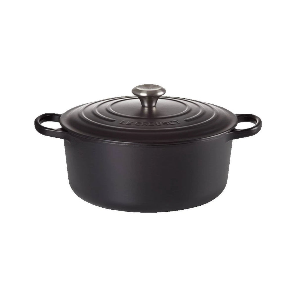 Round Casserole Cast Iron 22 cm Satin Black W45870