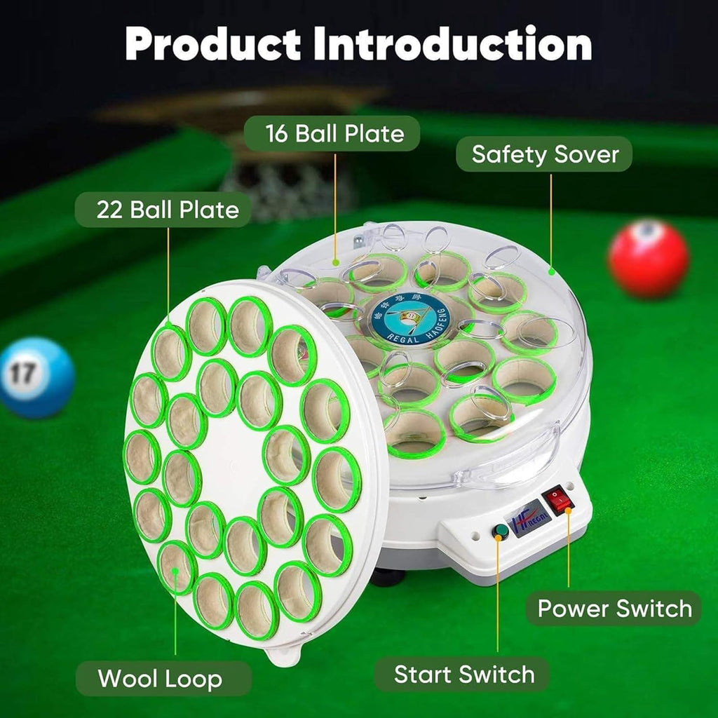Automatic Billiard Ball Cleaner with LED Touch Display X38433