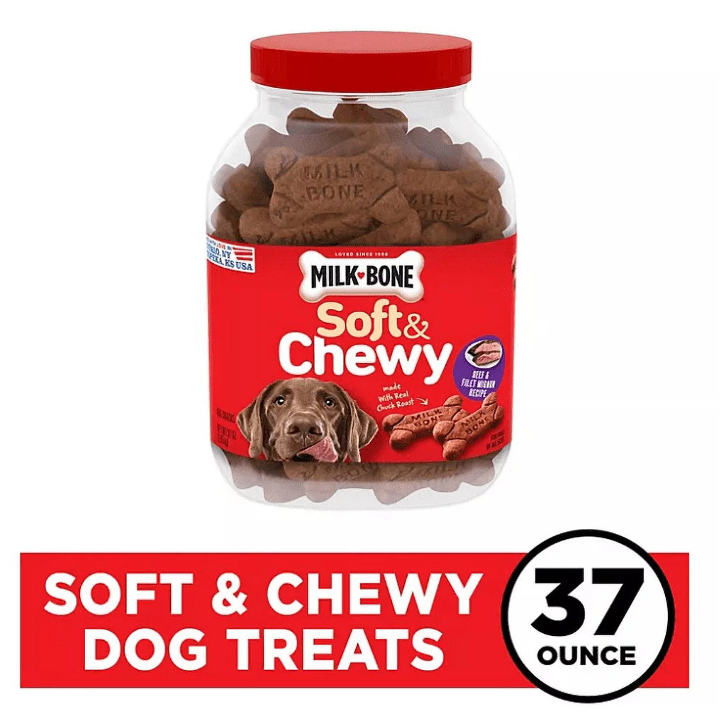 Soft & Chewy Dog Snacks, Beef & Filet Mignon Recipe (37 oz.) N509