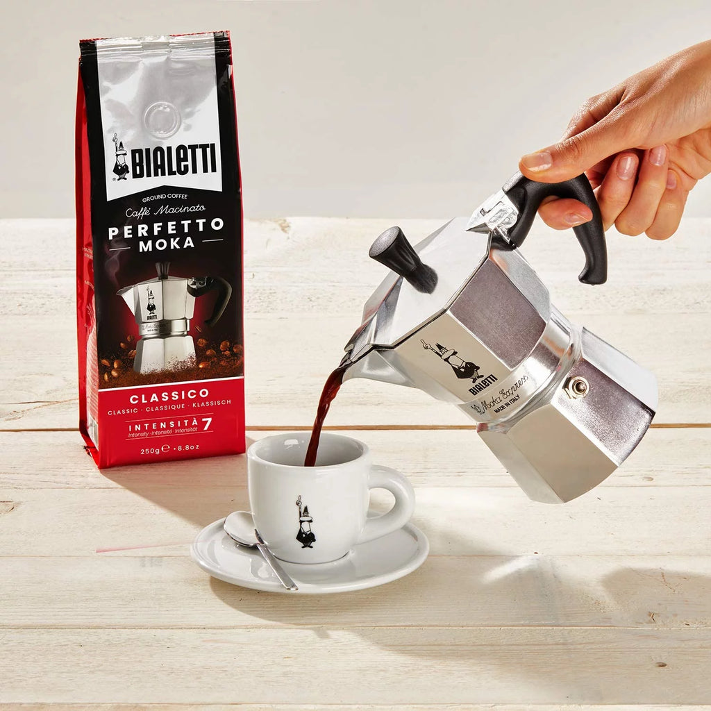 Aluminum 6 Cup Stovetop Espresso Coffee Maker, Silver L1536
