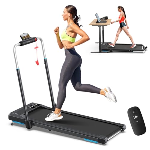 Incline Walking Pad Treadmill, Under Desk Treadmill 330lb Capacity B799835