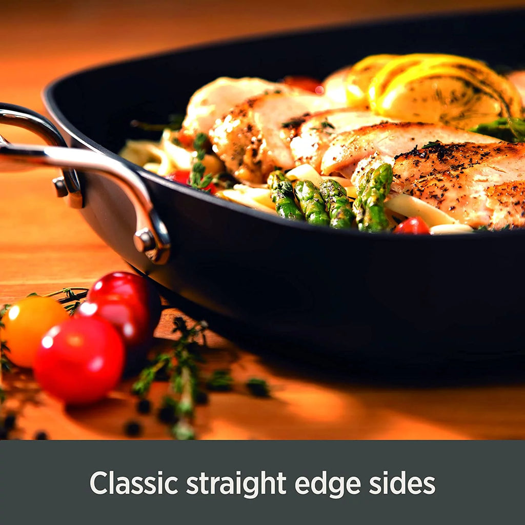 Hard Anodized Nonstick Fry Pan Set, 8.5 & 10.5 inch F489574