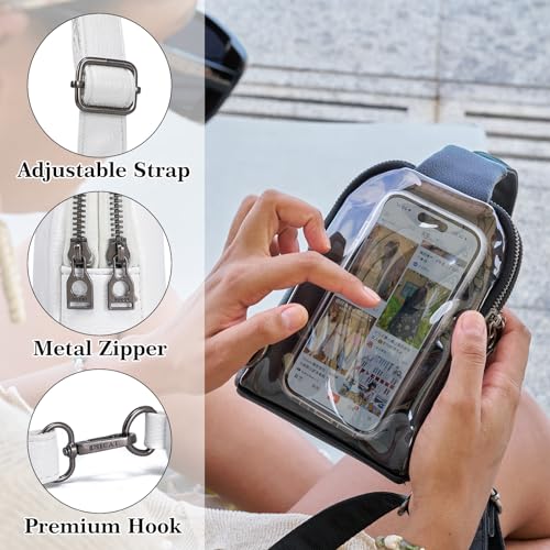 Small Crossbody Sling Bag Touchscreen Fanny Pack O92648