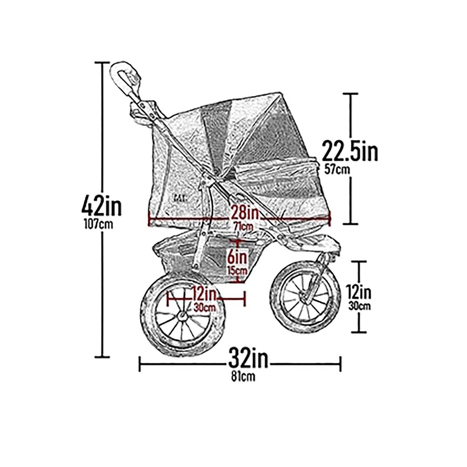 Pet Jogger No-Zip Stroller O957