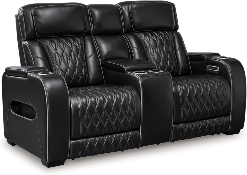 Black Power Reclining Loveseat Z41901