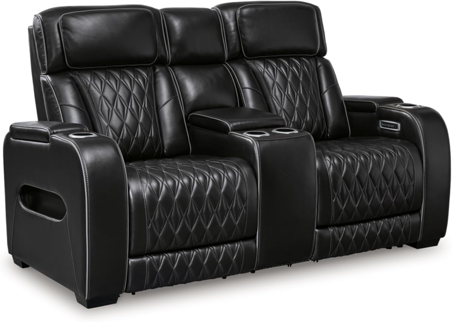 Black Power Reclining Loveseat Z41901