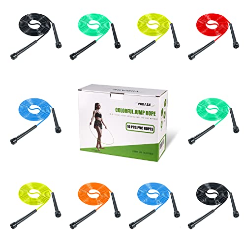10 Pack PVC Adjustable Jump Rope C536366