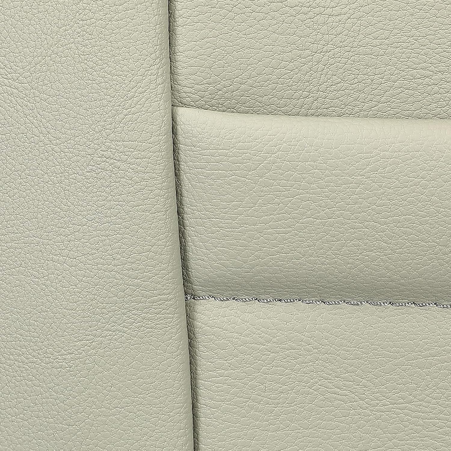 Gray Artificial Leather Seat Cover 3 Rows 8 Seaters D377136