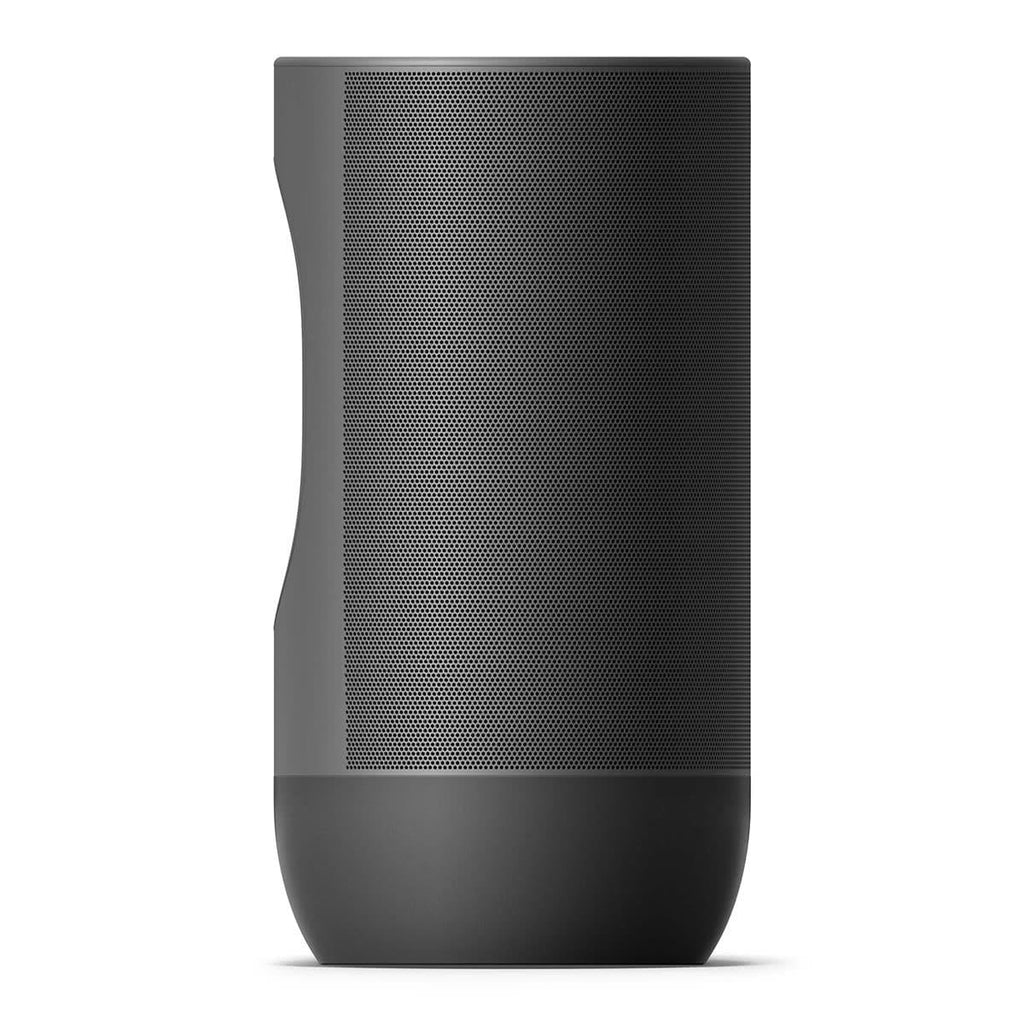 Open Box Black Portable Smart Speaker with Bluetooth and Wi-Fi P4956