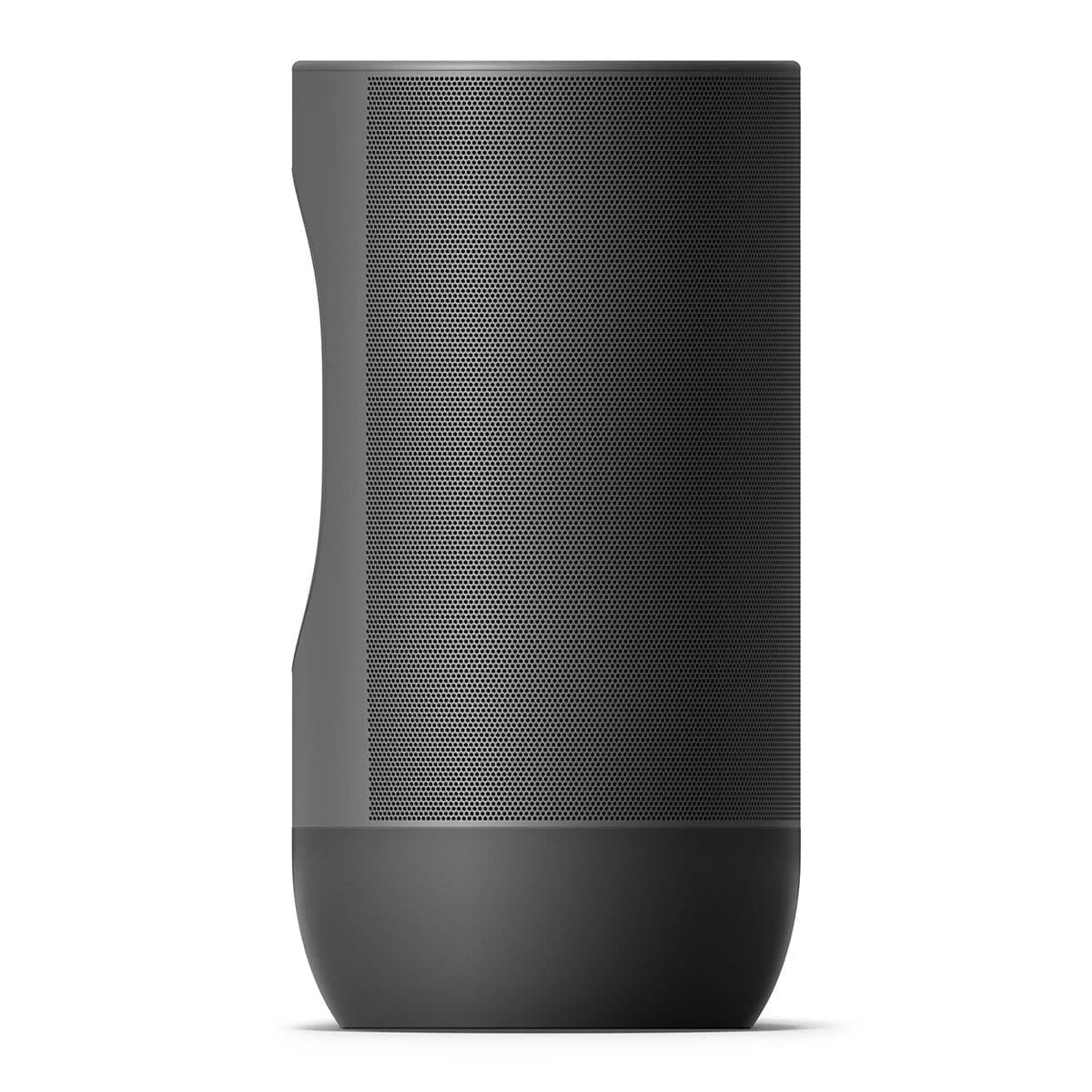 Open Box Black Portable Smart Speaker with Bluetooth and Wi-Fi P4956