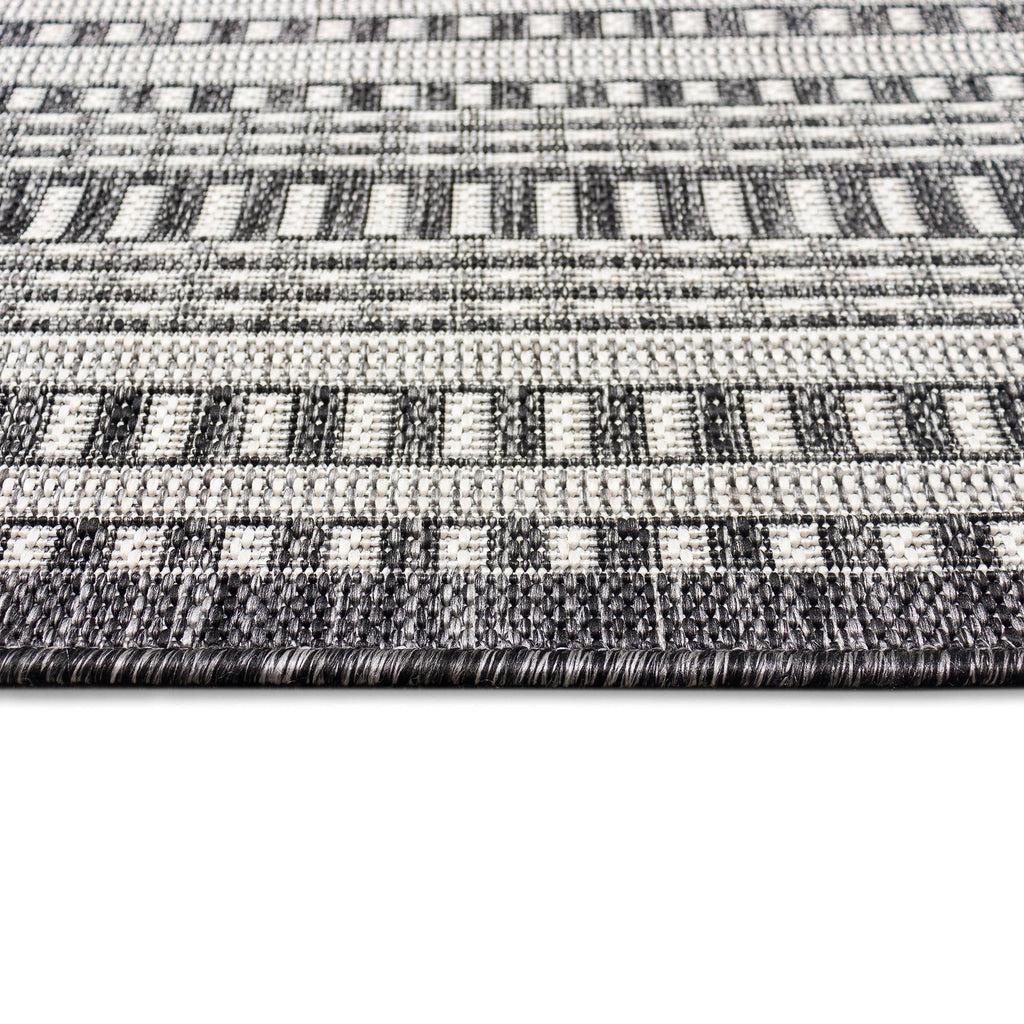 Malibu Etched Border Indoor Outdoor Area Rug