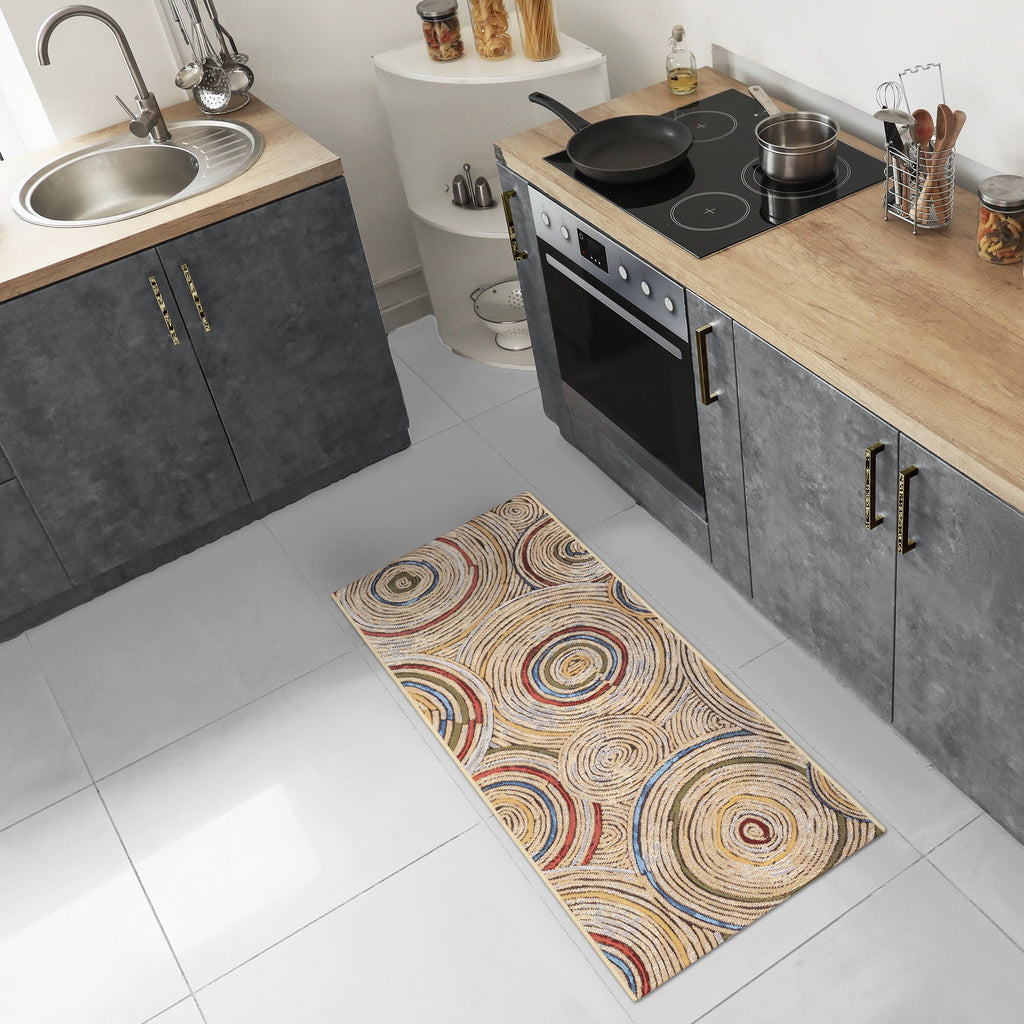 Esencia Basket Circles Indoor Outdoor Mat