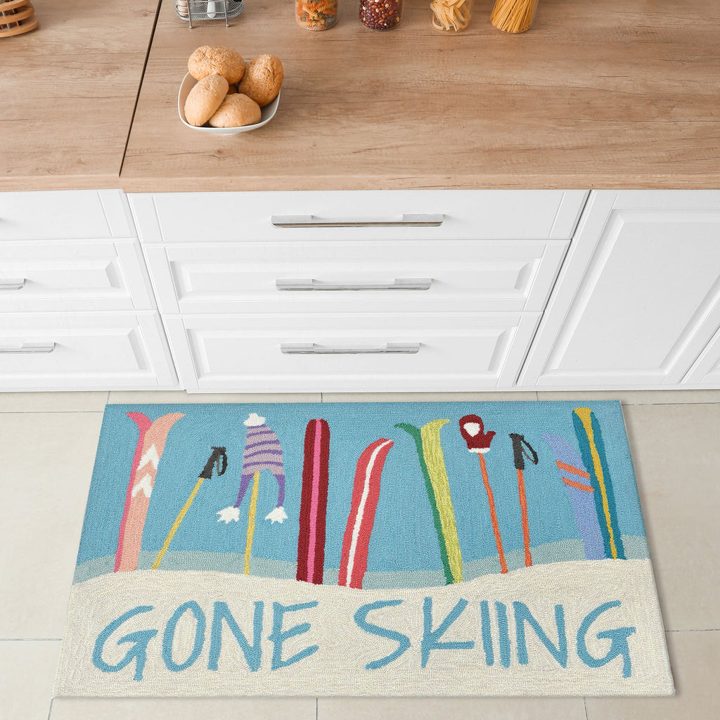 Frontporch Gone Skiing Indoor Outdoor Mat