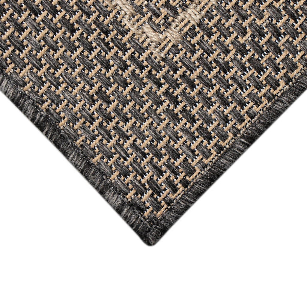 Monaco Multi Border Indoor Outdoor Area Rug