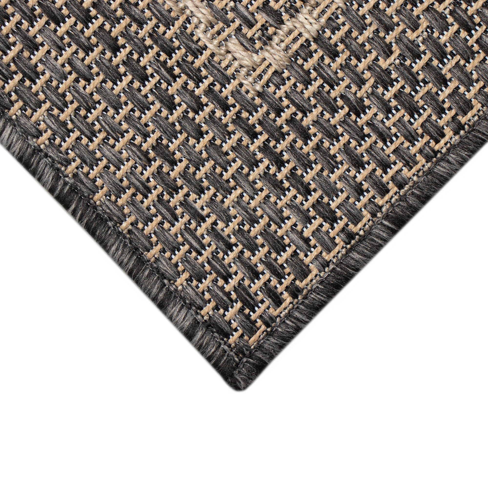 Monaco Multi Border Indoor Outdoor Area Rug