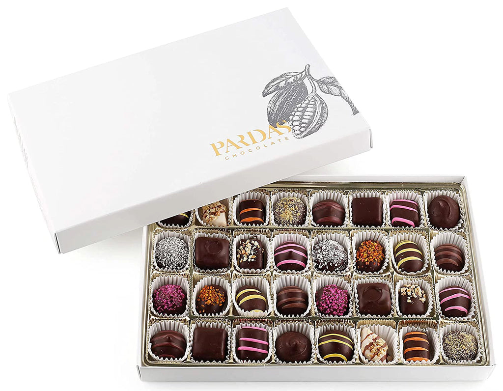 32 Dark Chocolate Covered Assorted Flavors Gift Box O52613