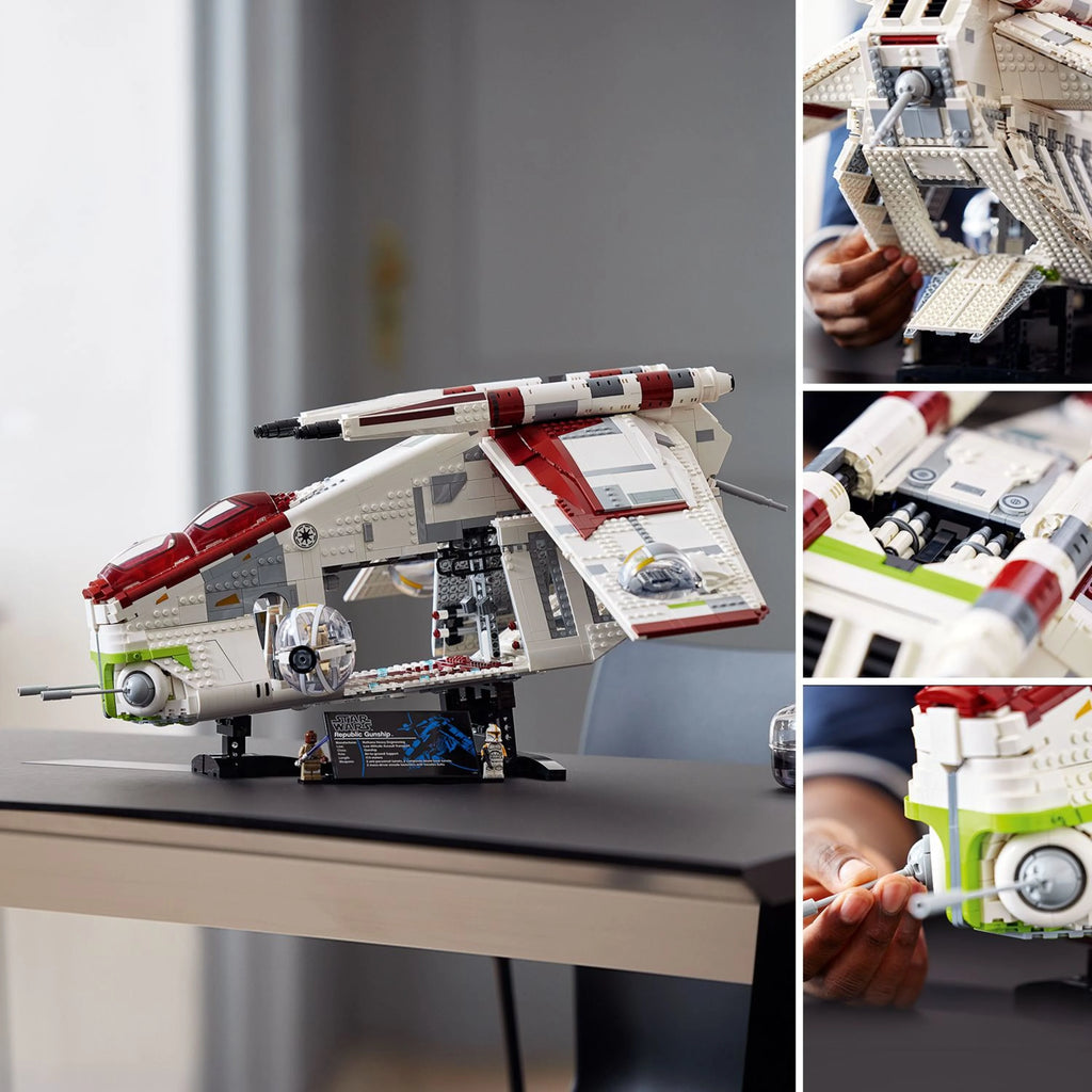 LEGO Star Wars Republic Gunship 75309 UCS Display Model Kit T9402
