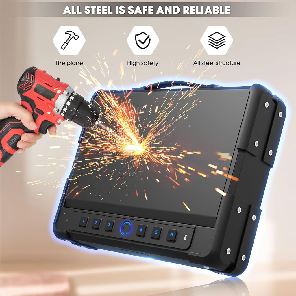 14LB Heavy Duty Biometric Gun Safe L71822