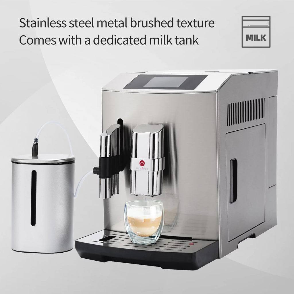 Silver Full Metal Fully Automatic Espresso Coffee Machine P237