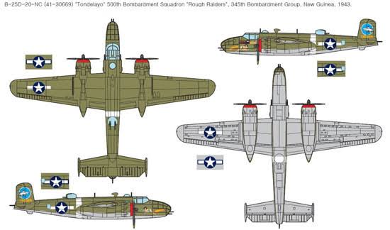 1/48 B-25D Model Kit V17800