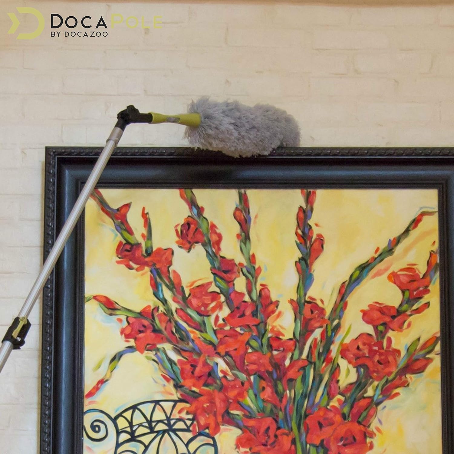 Dusting Kit with Telescopic Pole and Microfiber Feather Duster T63619