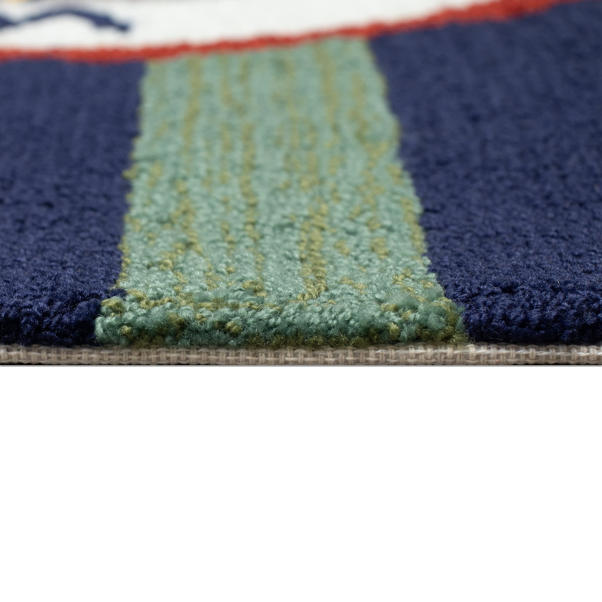 Frontporch Striped Compass Indoor Outdoor Mat