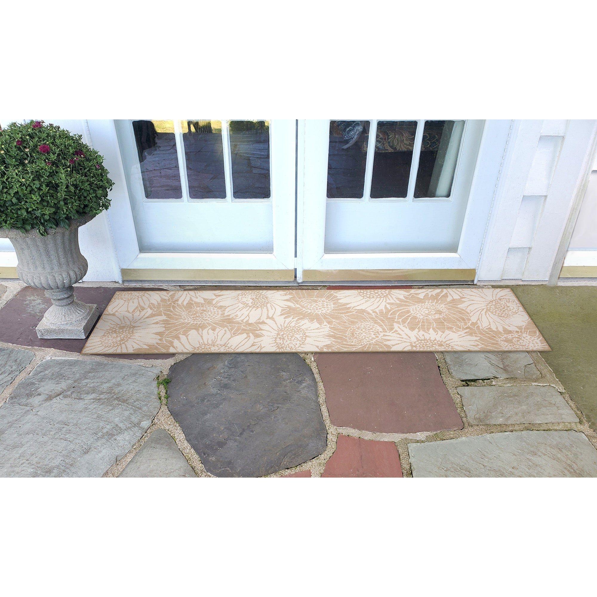 Carmel Sunflower Field Indoor Outdoor Area Rug