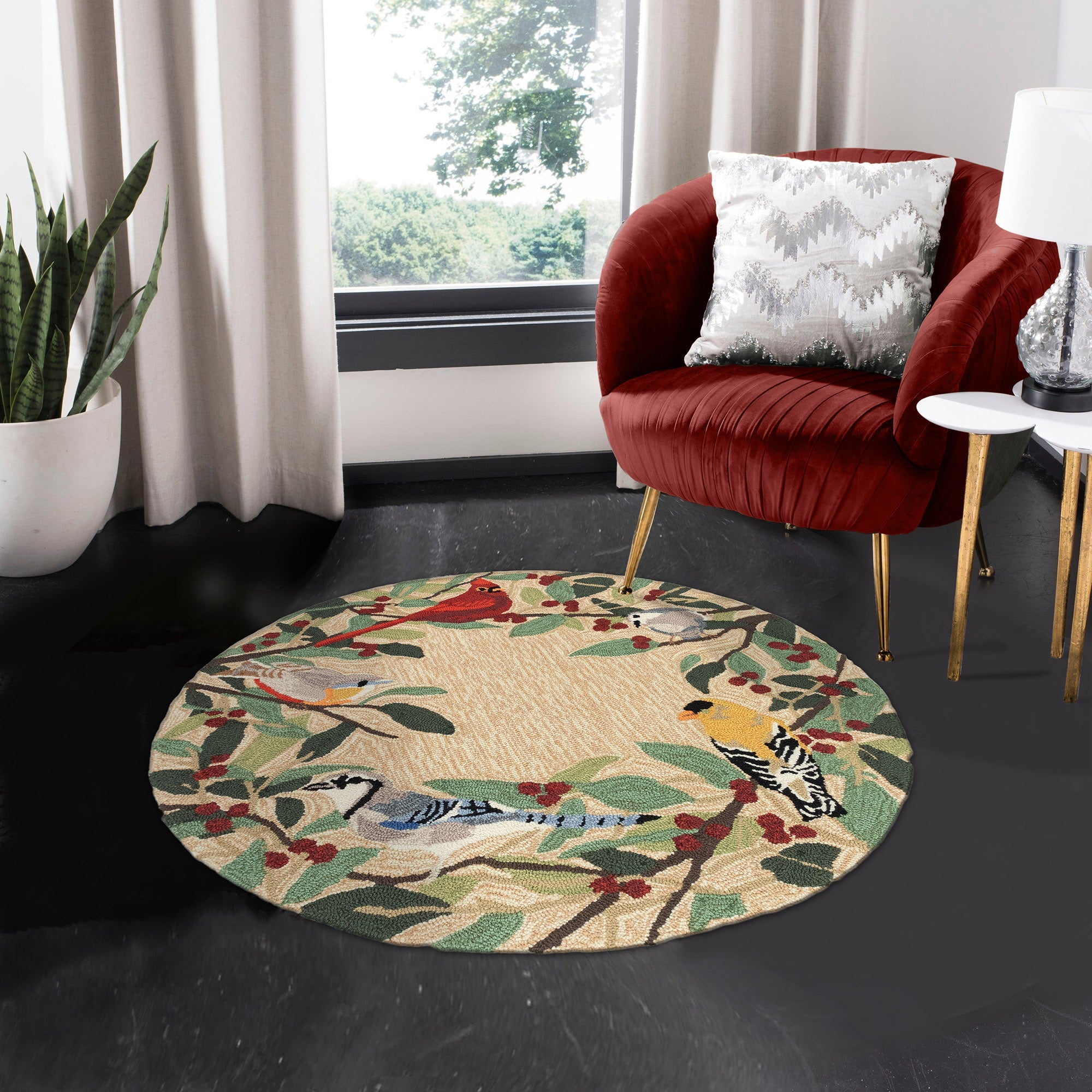 Frontporch Bird Border Indoor Outdoor Mat