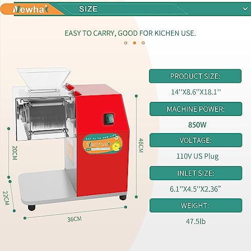 850W Stainless Steel Meat Slicer 5mm N899