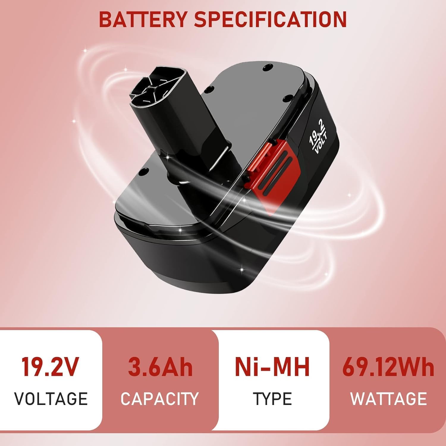19.2V Ni-Mh Replacement Battery M9336