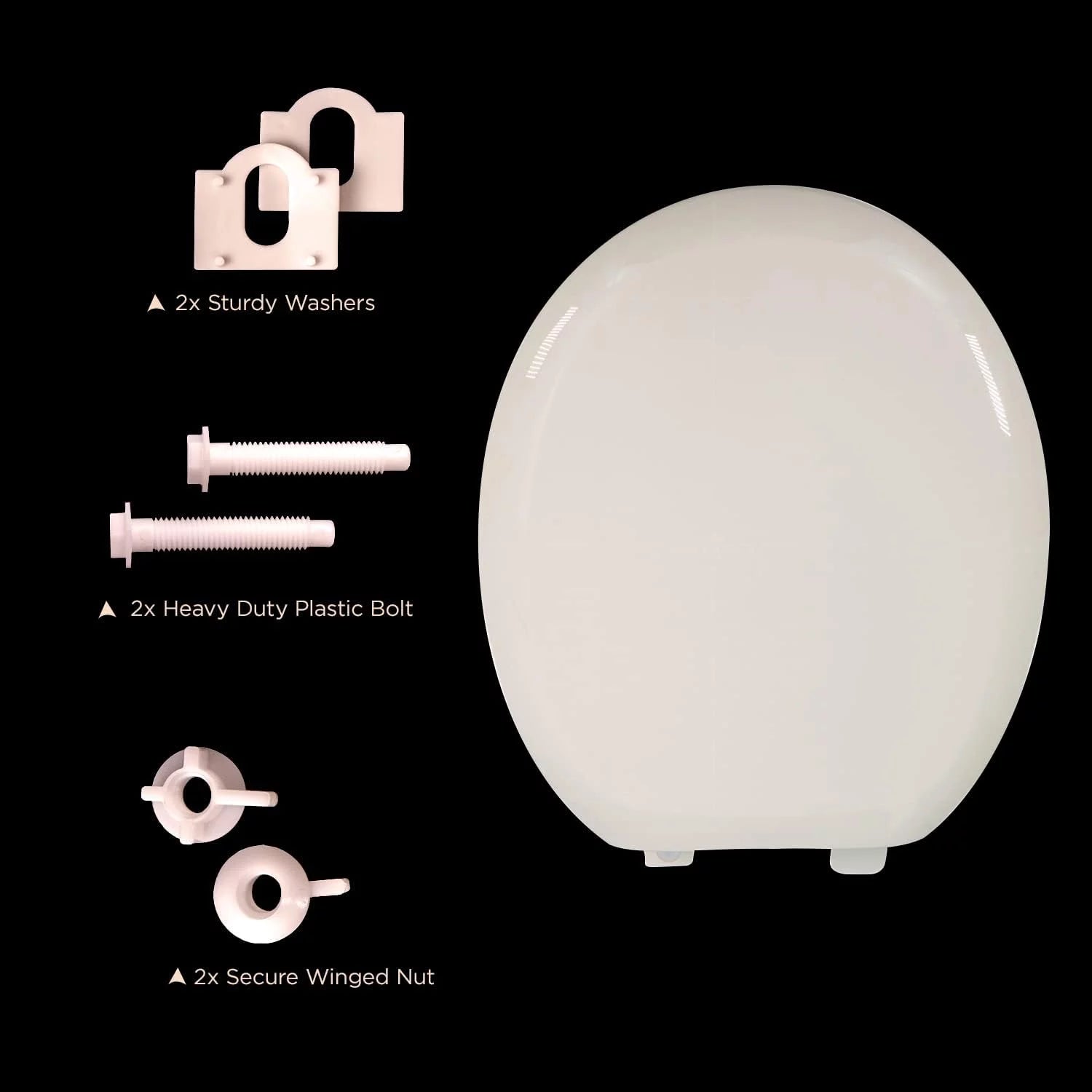 Round Plastic Toilet Seat Slow Close L76447