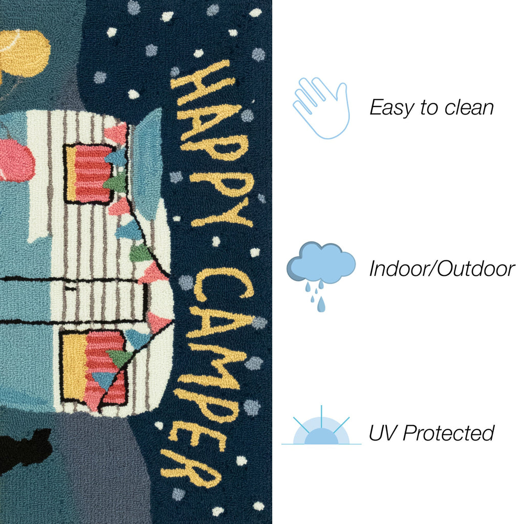 Frontporch Happy Camper Indoor Outdoor Mat