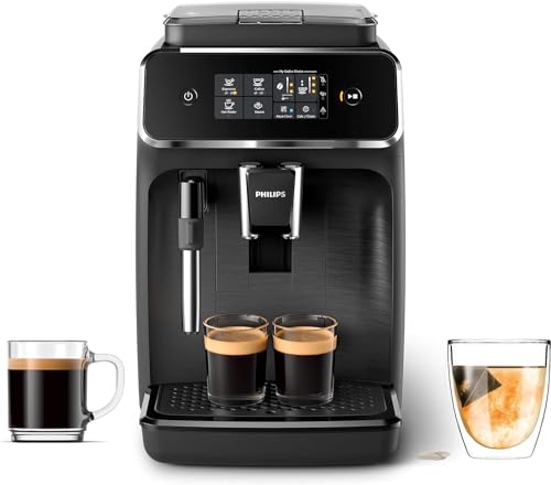 Black Fully Automatic Espresso Machine with Ceramic Grinder E4979