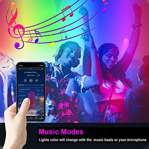 30ft WiFi RGB Dimmable Waterproof LED Strip Lights N412099