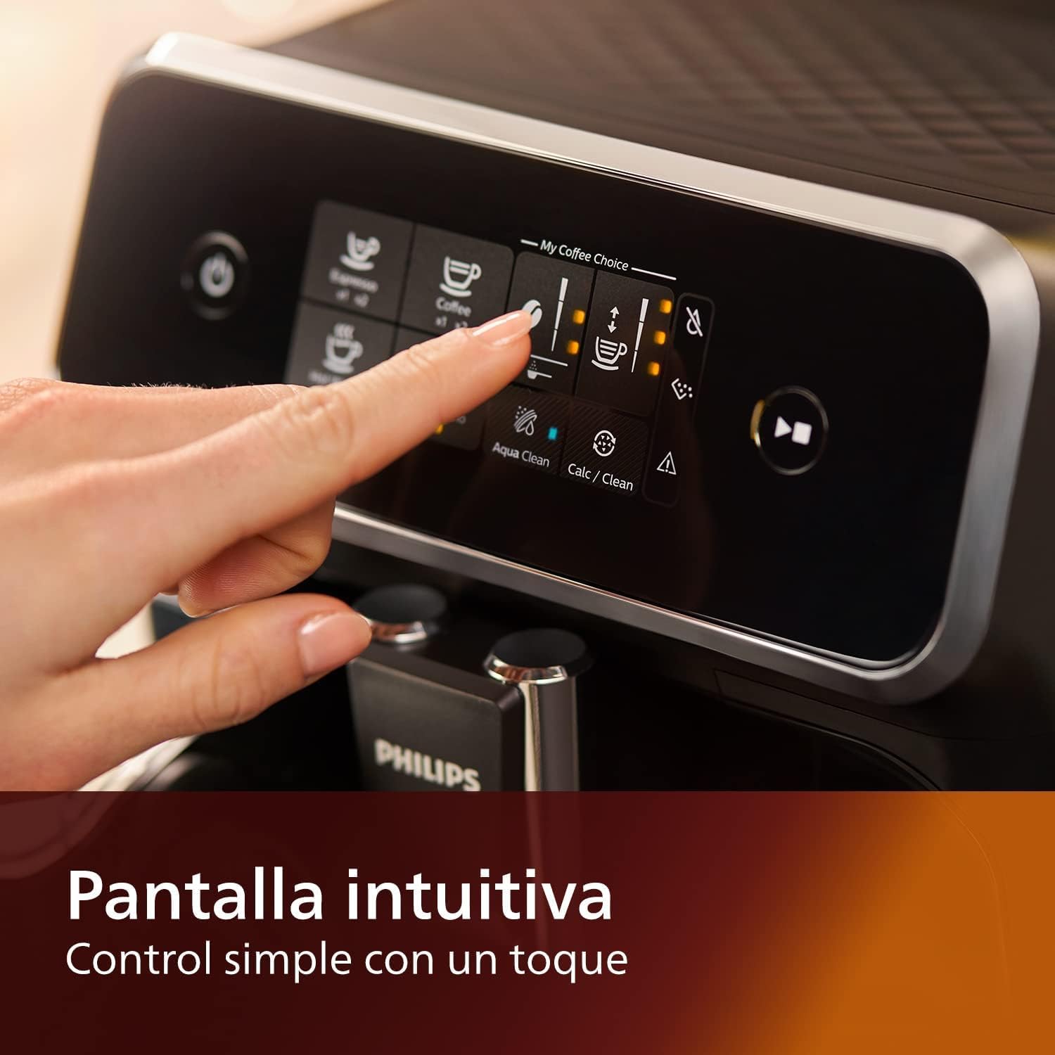 Black Fully Automatic Espresso Machine with LatteGo Milk Frother and Ceramic Grinder Y85841