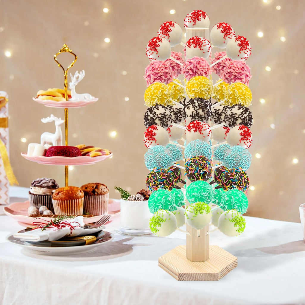 54 Hole Wooden Cake Pop Stand L973