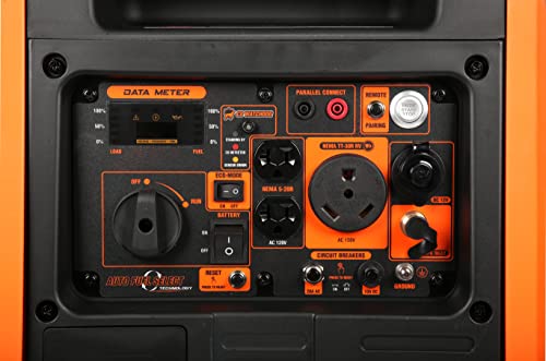 6800-Watt Dual Fuel Portable Inverter Generator with Electric Start J9707