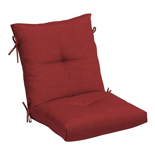 Black Cabana Stripe Tufted Dining Chair Cushion Y63183